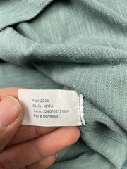 Marine Layer The Air Tee Men Medium Blue Teal Light Weight Crew Neck Pullover