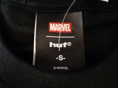 HUF x Marvel Adult Small Spider-Man Split T-Shirt Black 🕸️ New NWT