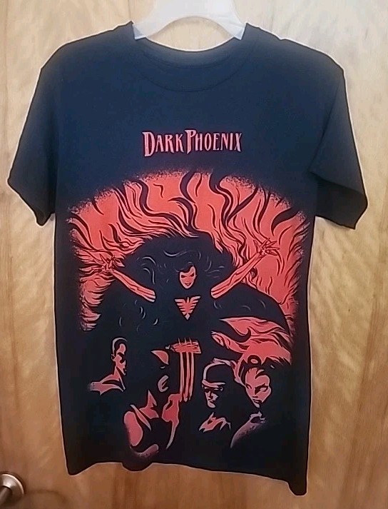 Dark Phoenix Huge Graphic T Shirt Men’s Small Marvel Black Red