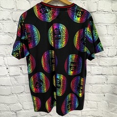 NWT Drill NYC Shirt Men’s Black Medusa Metallic Multicolor Tee Short Sleeve