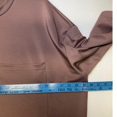 boohooMAN Mens Oversized Pocket T-Shirt Mauve Brown Size M Streetwear Casual
