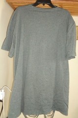 COOFANDY DARK GRAY FRONT ALL OVER CUT OUT CREW NECK T-SHIRT NWT XXL