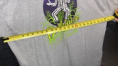 Beetlejuice T-Shirt Size 2XL Shirt Grey Beetlejuice 3x Purple Green Graphic Logo
