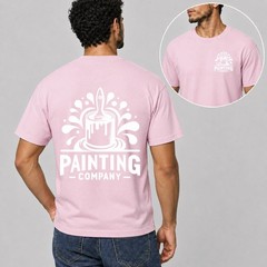 Men Personalised Work T Shirt Custom Trade Company Logo Painter Plumber Mechanic