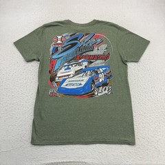 Dirt Track Racing Shirt Mens Large L Green 10th Annual Silver Dollar Nationals