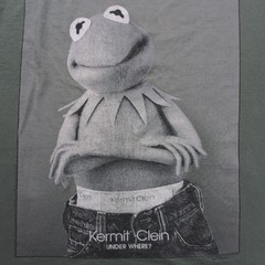 Vintage 90s Kermit Clein Under Where Shirt XL Changes Muppets Single Stitch USA