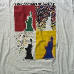 Vintage 1985 Four Seasons Of Liberty Shirt Size XL Sneakers Tag