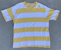 Vintage Striped T Shirt Combed Cotton Munsingwear Surf Mod Combed Cotton Sz XL