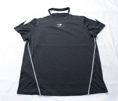 Gymshark Men’s Regular Fit Arrival Block Crew Neck T-Shirt ZG3 Black Large
