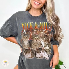 Custom Photo Cat Bootleg Shirt Personalized Pet Memorial