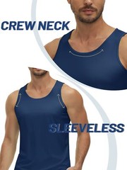 Mens Gym Workout Tank Tops Sleeveless Muscle T-Shirt Bodybuilding Fitness Shirts