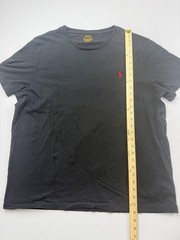 Polo Ralph Lauren Shirt Mens 2XL Black Custom Slim Fit Red Pony Logo Tee