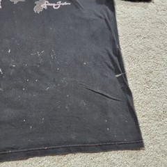 Vintage Y2K Sean John T Shirt Adult Size XL Black Paint Splatter
