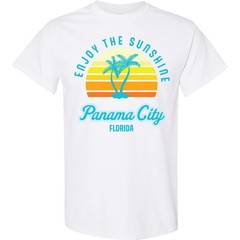Inktastic Summer Enjoy The Sunshine Panama City Florida In Blue T-Shirt Paradise