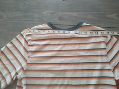 Nike Men’s T Shirt Size Small Orange Blue Striped Tee Sm