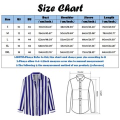 Men’s Stripes Shirt Casual Slim Shirts Long Sleeve Button Down Tops Blouse