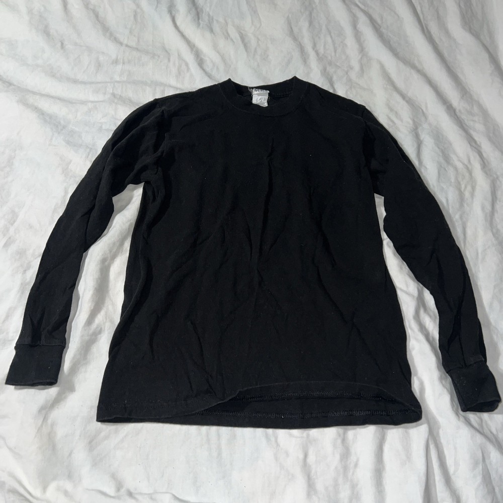 Shaka Active XL Black Long Sleeve Cotton Tee