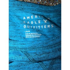 American Eagle – Mens Blue Colorblock Pocket Short Sleeve tshirt – Size L