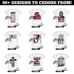 4 White Cement 2025 Summit White Fire Red Tech Grey Black Sneaker T Shirt Match