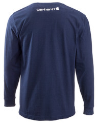 Carhartt Loose-Fit Heavyweight Logo Sleeve Graphic Long-Sleeve T-Shirt for Men –