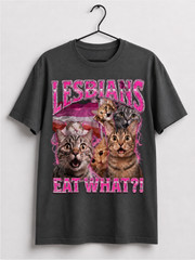 Lesbian Cat Lover T Shirt Funny LGBTQ Pride Graphic Tee Cute Kitty Gift Unisex