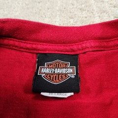 Harley Davidson Shirt Men 2XL Motorcycle Wolf Patriot Logo Biker Cotton