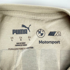 BMW Motorsports T Shirt BMW V8 M Hybrid Double Sided Tagless Puma Adult Size LRG