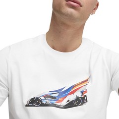 PUMA Bmw M Motorsport Car 2 Graphic Crew Neck Short Sleeve T-Shirt Mens White Ca