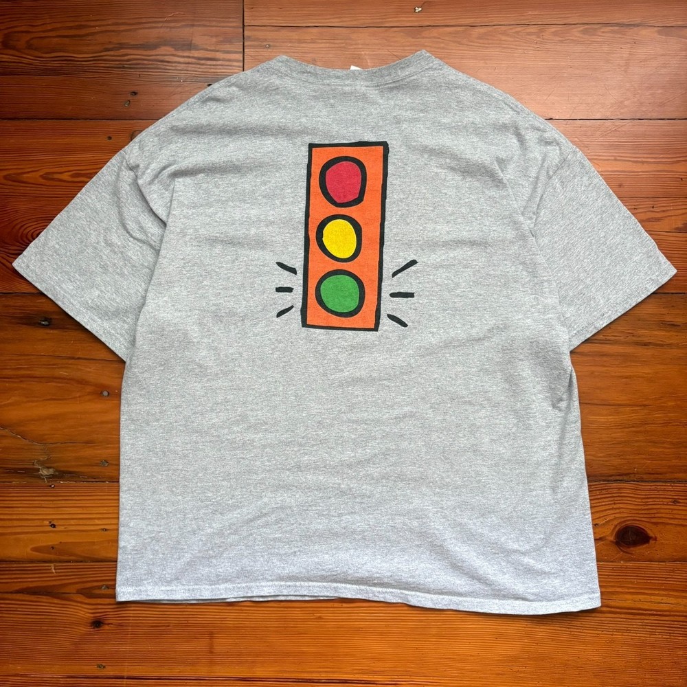 Vintage Keith Haring Style Art T-Shirt Traffic Light Men’s Size 2XL WORN