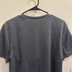 Lalabu Dad Shirt Short Sleeve Baby Wearing Tee Gray Postpartum Maternity Large