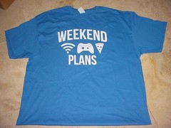 NWOT DELTA MENS WEEKEND PLANS PIZZA WIFI GAMING LOGO TEE BLUE SZ 3X 3XL XXXL