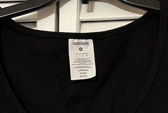 NWOT Ekkovision Black Ribbed Beater size 2XL