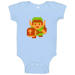 Link The Legend Of Zelda 8 Bit Baby One Piece