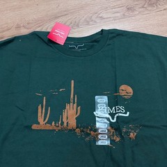 Kimes Ranch Green T-Shirt Short Sleeve Western Wear Large Night Fall