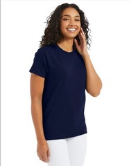 Hanes 5170 5XL EcoSmart Crewneck Short Sleeve Tee Pit to Pit 31″ Unisex Navy