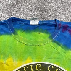 Colortone Tie-Dye Graphic T-Shirt Mens Large Multicolor Crew Neck Cotton Tee