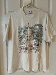 Vintage Delta Sz XL Washington DC T-Shirt US Capital Made In USA