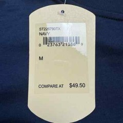 NWT $49.50 Tommy Bahama T Shirt Navy Blue S/S Birdie Putt Flamingo Golf Medium