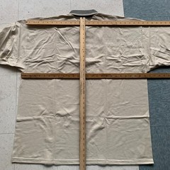 New Lost Coast Brewery Great White Beer Polo Shirt Salesman 1990s y2k Beige Tan