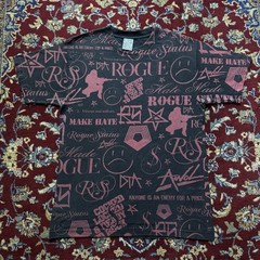 Vintage 2000s Rogue Status Gun Show All over Print All Logo Tee T-shirt Y2K Rare
