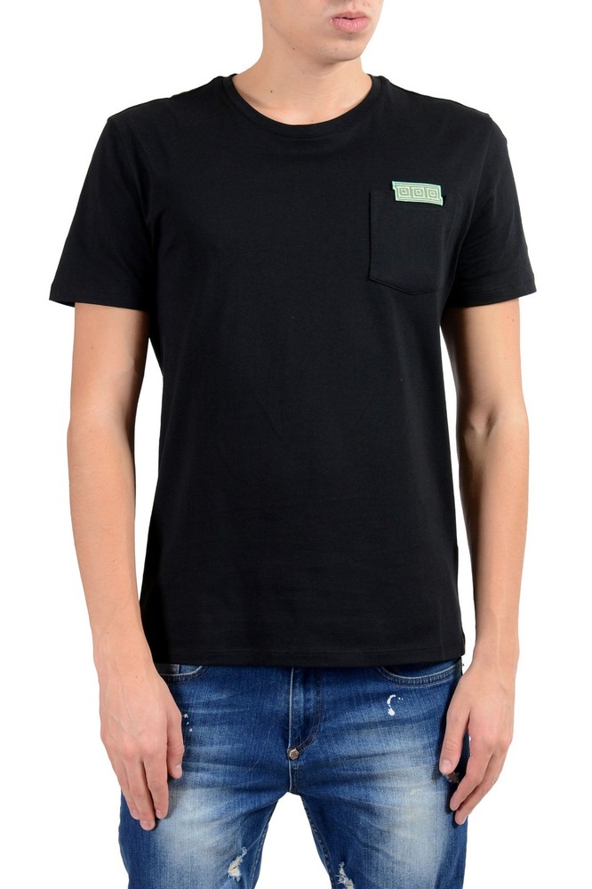 Versace Collection Men’s Black Crewneck T-Shirt Size US 2XL IT 56