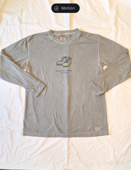 Life Is Good Long Sleeve Shirt Mens Medium Green Not All Who Wander Are Lost