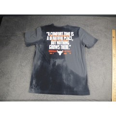 Under Armour Project Rock Brahma Bull Tie Dye T-Shirt Mens Large Gray Loose Fit