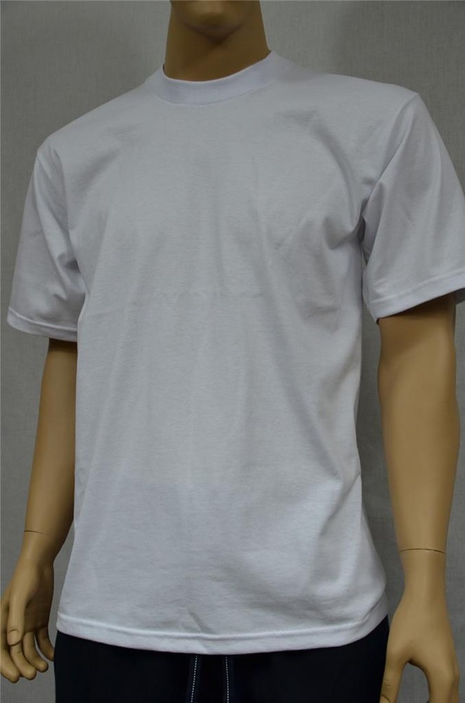 6 NEW PROCLUB S-7XL HEAVY WEIGHT T-SHIRTS WHITE PLAIN TEE PRO CLUB BLANK