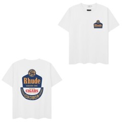 51STYLE RHUDE High Quality Men 100% Cotton Charm Short Sleeve Polo T-Shirt M-2XL