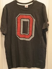 Homage Retro Single Stitch Ohio State Buckeye T Shirt. Size Large. Made In USA.