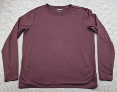 Quince Shirt Mens XL Purple Long Sleeve Lightweight Stretch Crewneck Casual Tee
