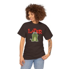 T-Shirt — ‘Later’ Cute Cartoon Alligator Graphic Tee