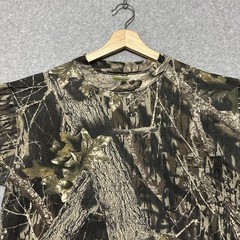 Vintage Mossy Oak T Shirt Mens M Brown Camo Classics Pocket Hunting Outdoor