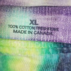 Vintage Tie Dyed T Shirt Hand Dyed Made In Canada XL RARE One Of A Kind
